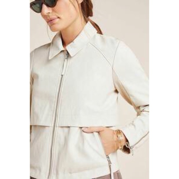 Anthropologie Jackets & Blazers - Anthropologie vegan leather jacket NWT